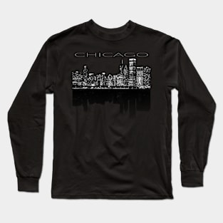 Chicago Skyline T - Chicago Long Sleeve T-Shirt